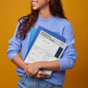 Marketing Strategy Planner 2025 (2-Page Canva Template + PDF)